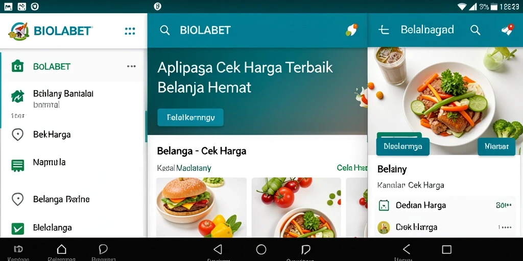 Tampilan antarmuka BIOLABET yang menunjukkan berbagai pilihan harga produk.