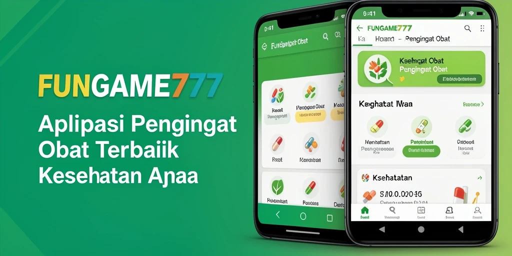 Tampilan antarmuka FUNGAME777 yang user-friendly dan fitur pengingat obat.
